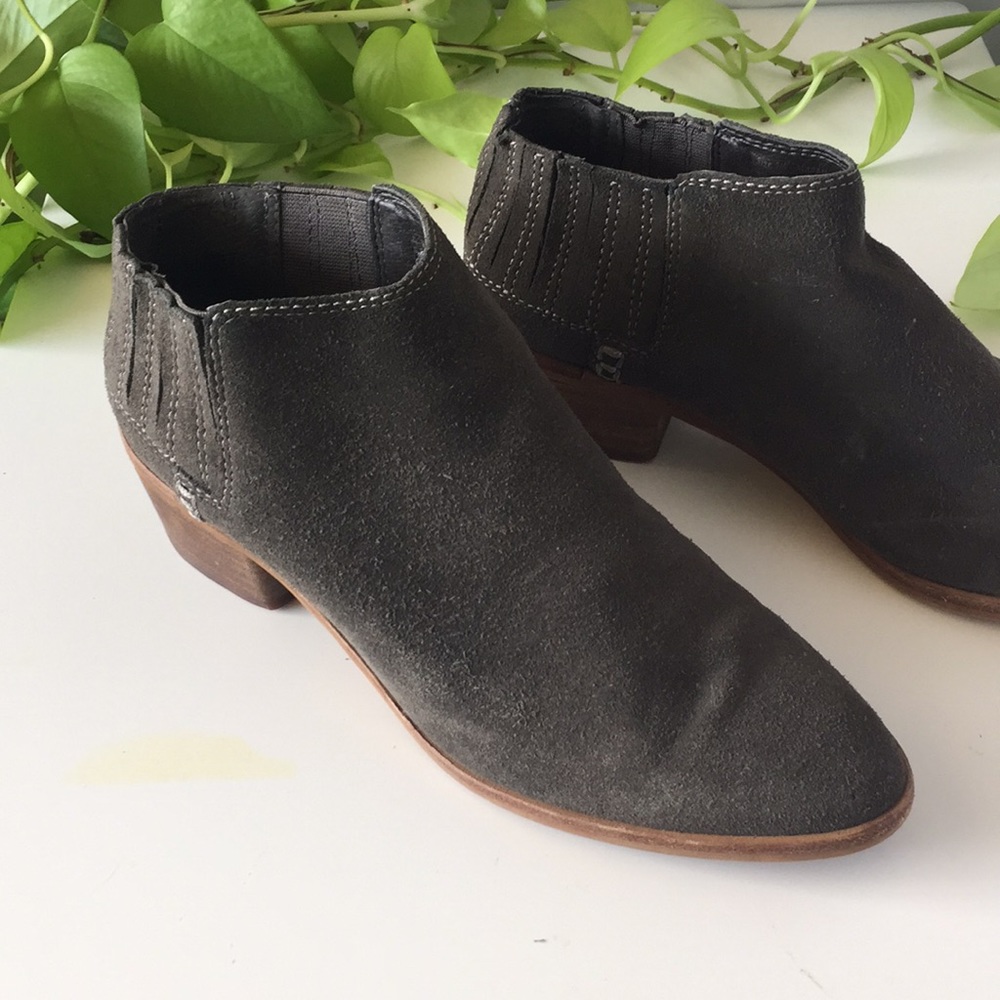 Dolce Vita Suede Olive Booties